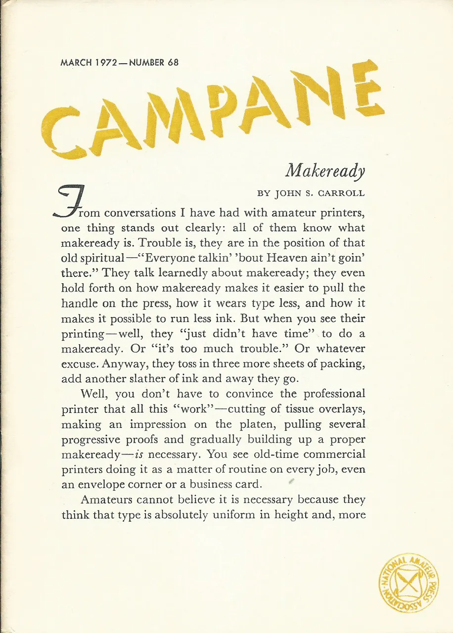 Campane - Number 68, March 1972 - Page 1.png