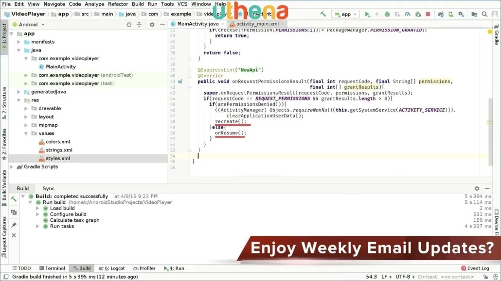 Code Your Own Video App Player in Android Studio!