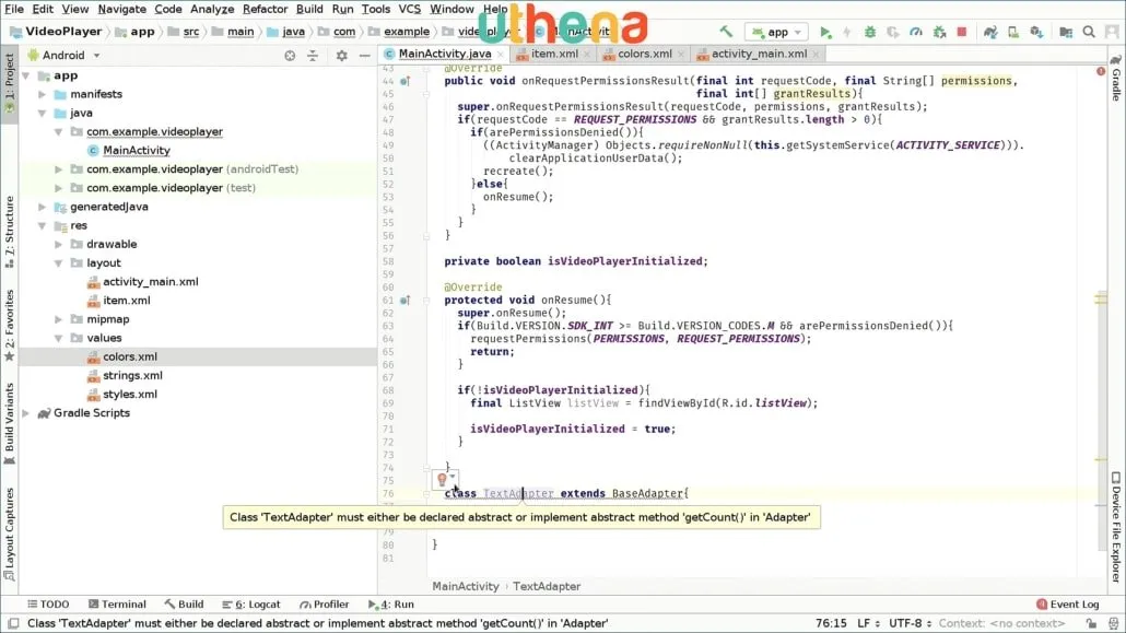 Code Your Own Video App Player in Android Studio!
