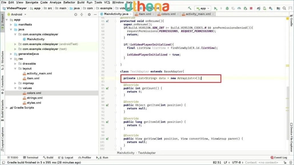 Code Your Own Video App Player in Android Studio!