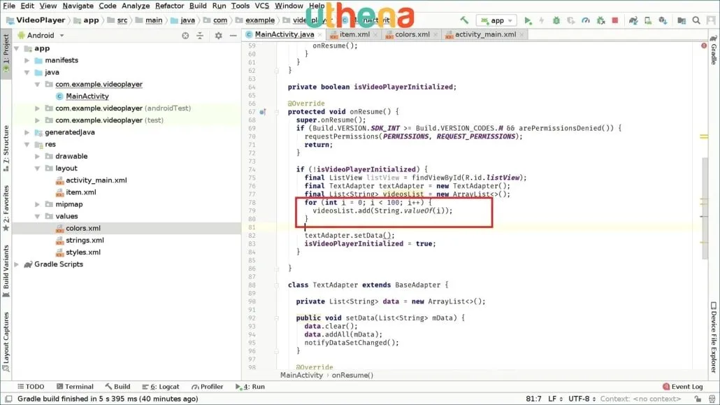 Code Your Own Video App Player in Android Studio!