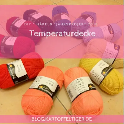 DIY * häkeln * Temperaturdecke * Jahresprojekt 2018 * blog.kartoffeltiger.de