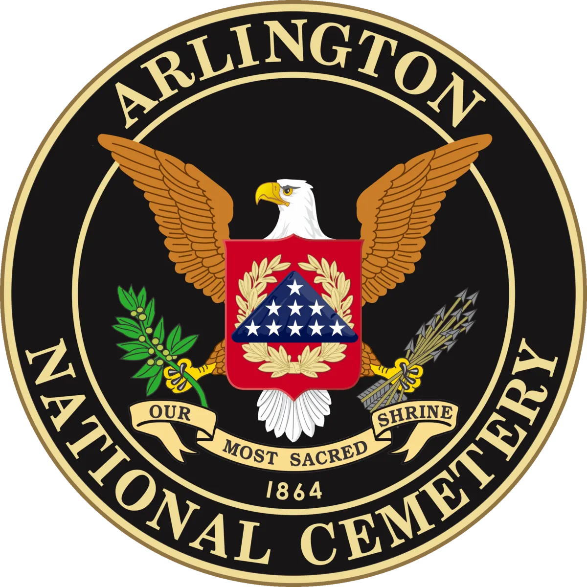 National Seal of Arlington Cemetery (Image is property of United States Citizens)