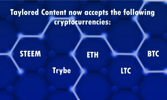 We Take Cryptocurrencies