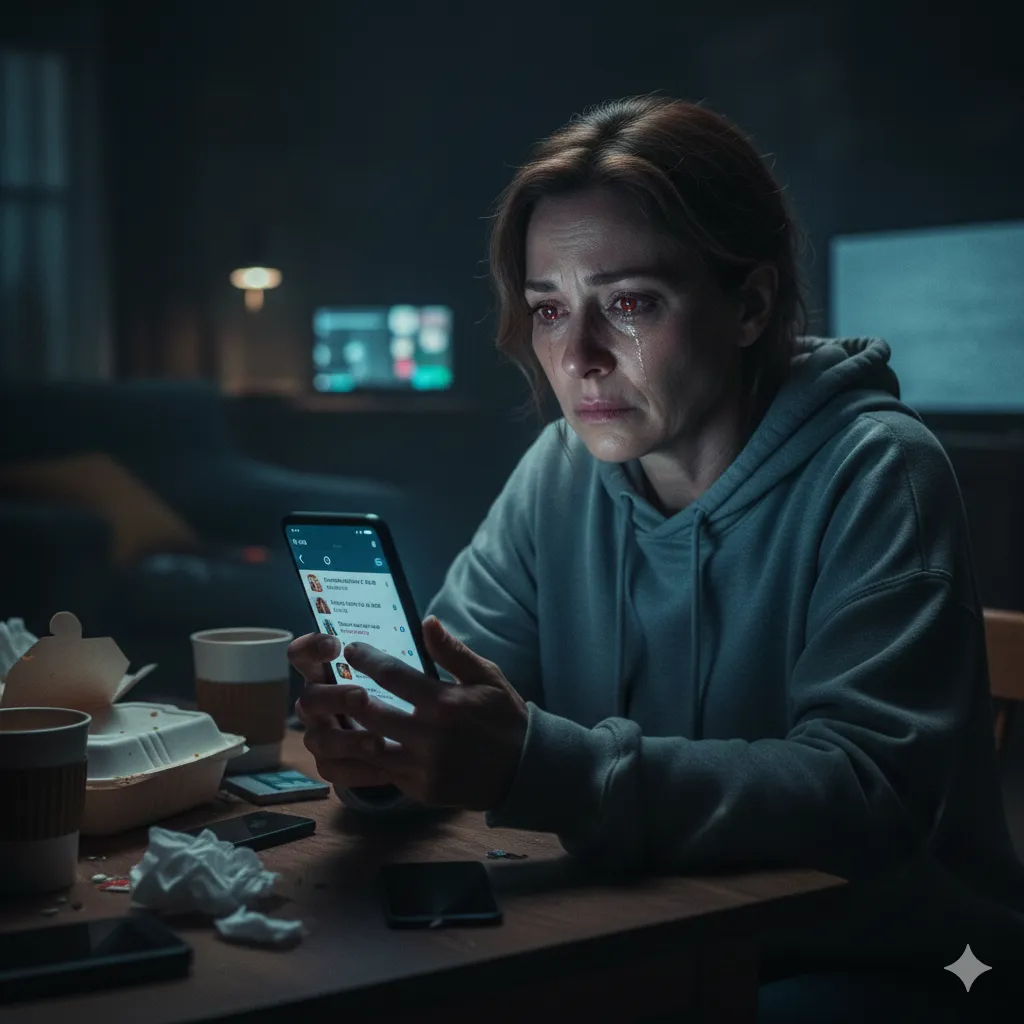 Once you are depressed, turn off your phone so you don't see social media.