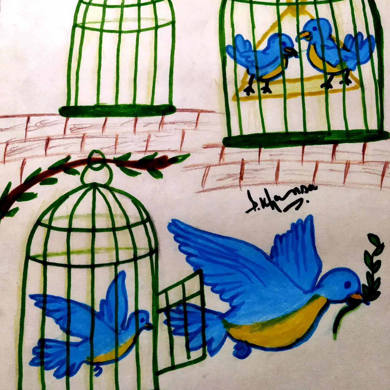 Bird freedom - Drawing Academy | Drawing Academy