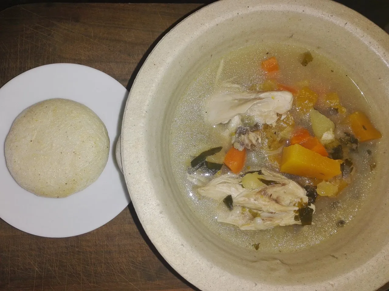 **Sopa de Pollo en 4 sencillos pasos/Chicken Soup in 4 easy steps**...