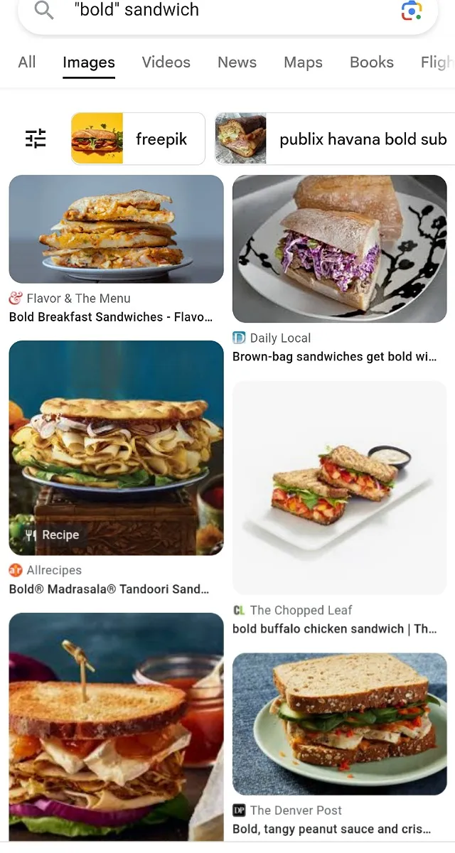 Bold Sandwiches