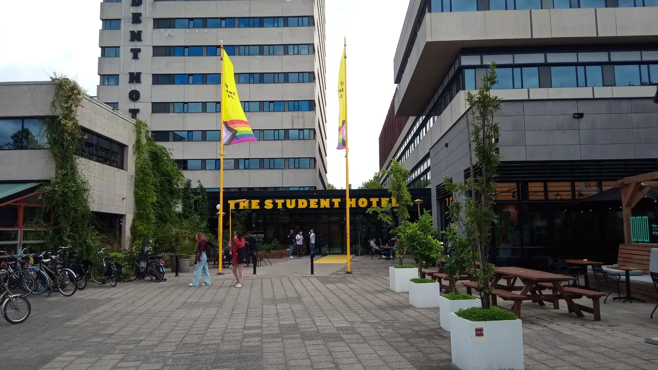 The Student Hotel was the other main hotel, with the Volkshotel being the epicentre just across the road