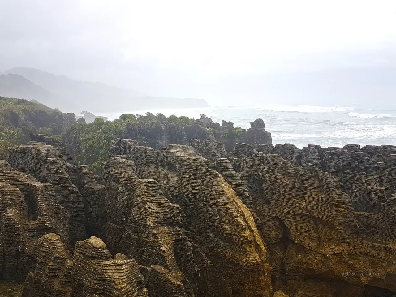 View at Pancake Rocks Walking Track