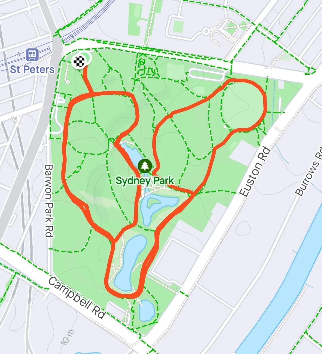 The parkrun course