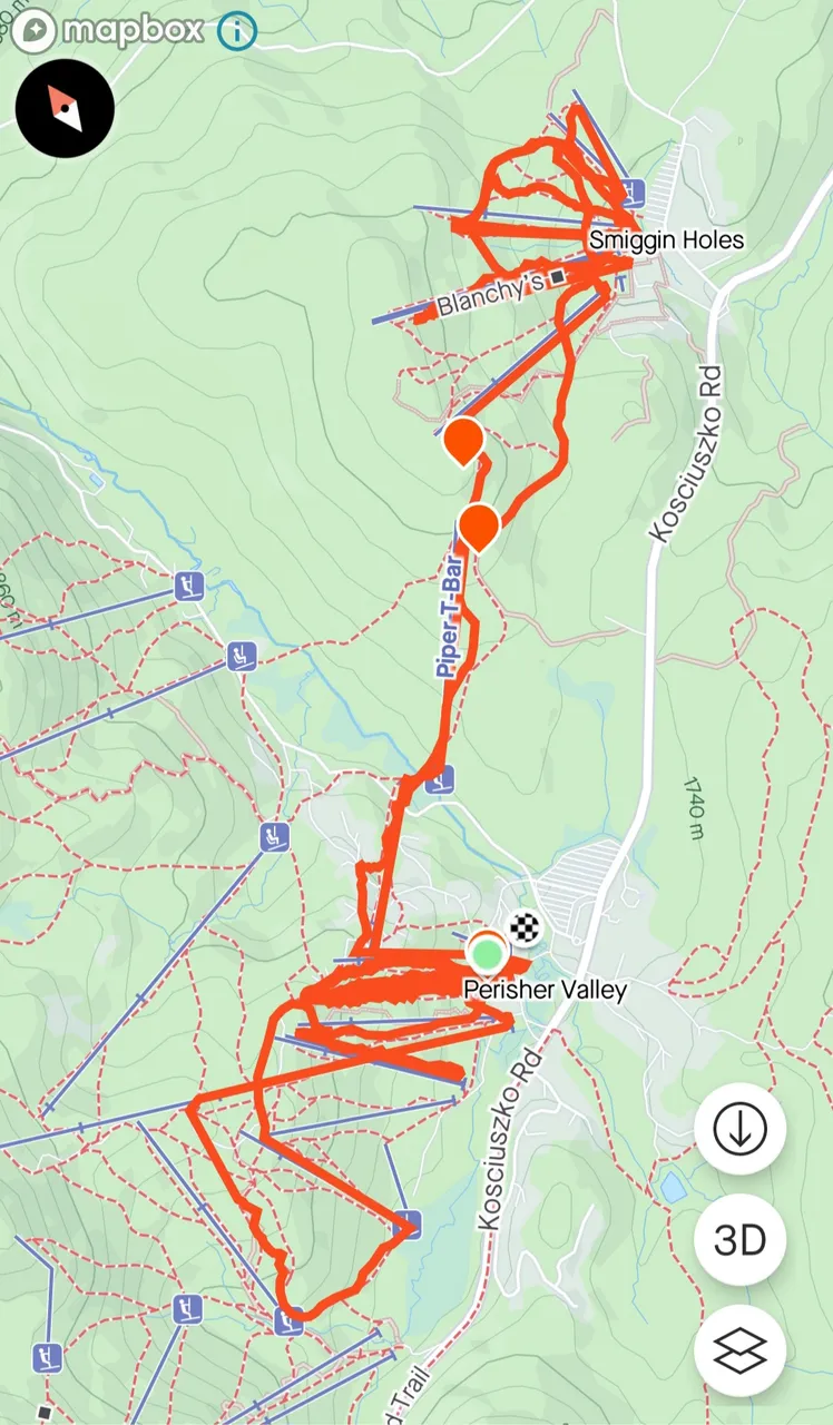 Our last days skiing strava screen shot on this years 2023 holiday to Perisher! Stay turned for a few more travel posts on the long trip home!