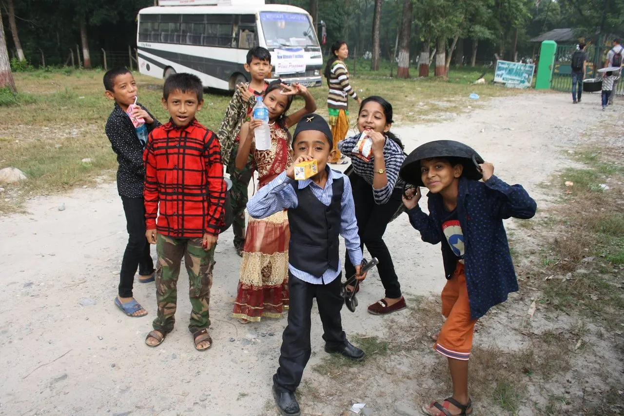 Nepali children know English surprisingly well. Tourism is Nepal's main source of income. This is why parents start teaching their children from an early age.