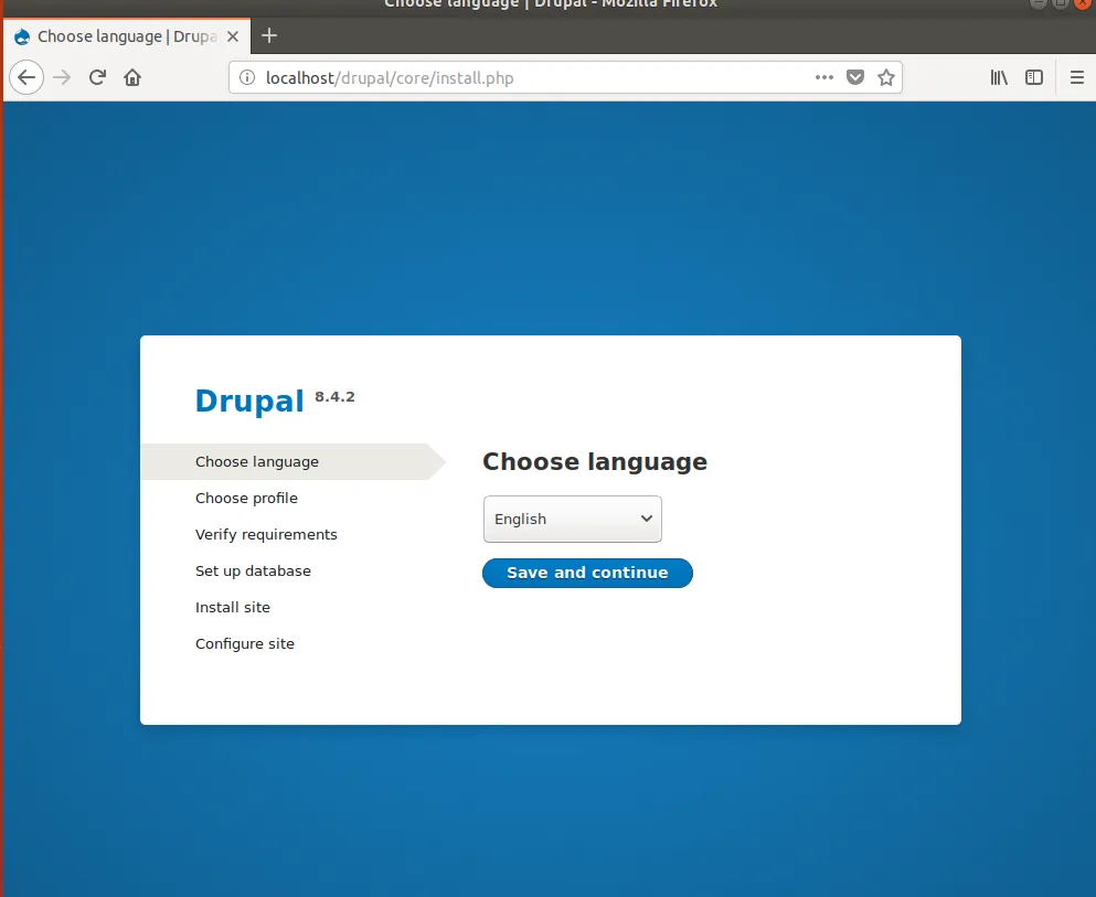 drupal install page.PNG