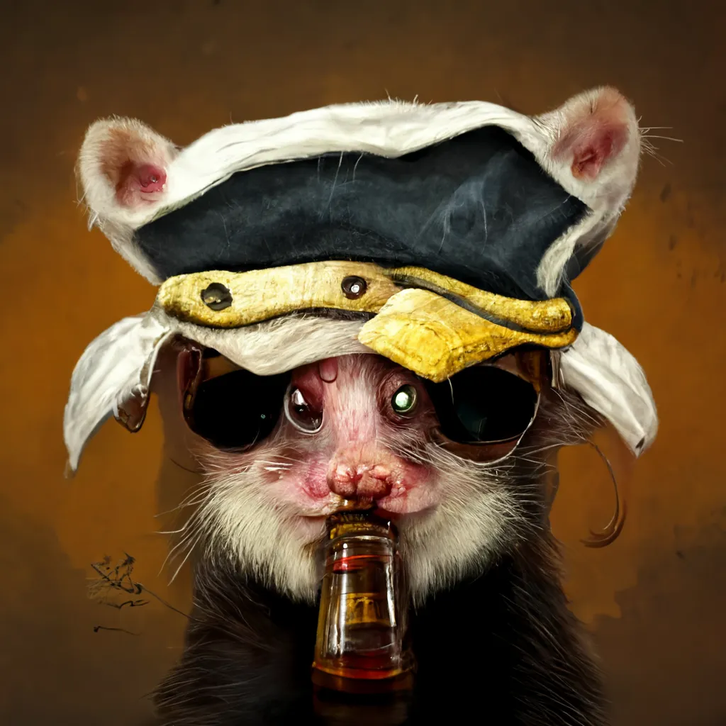 alcoholic pirate ferret