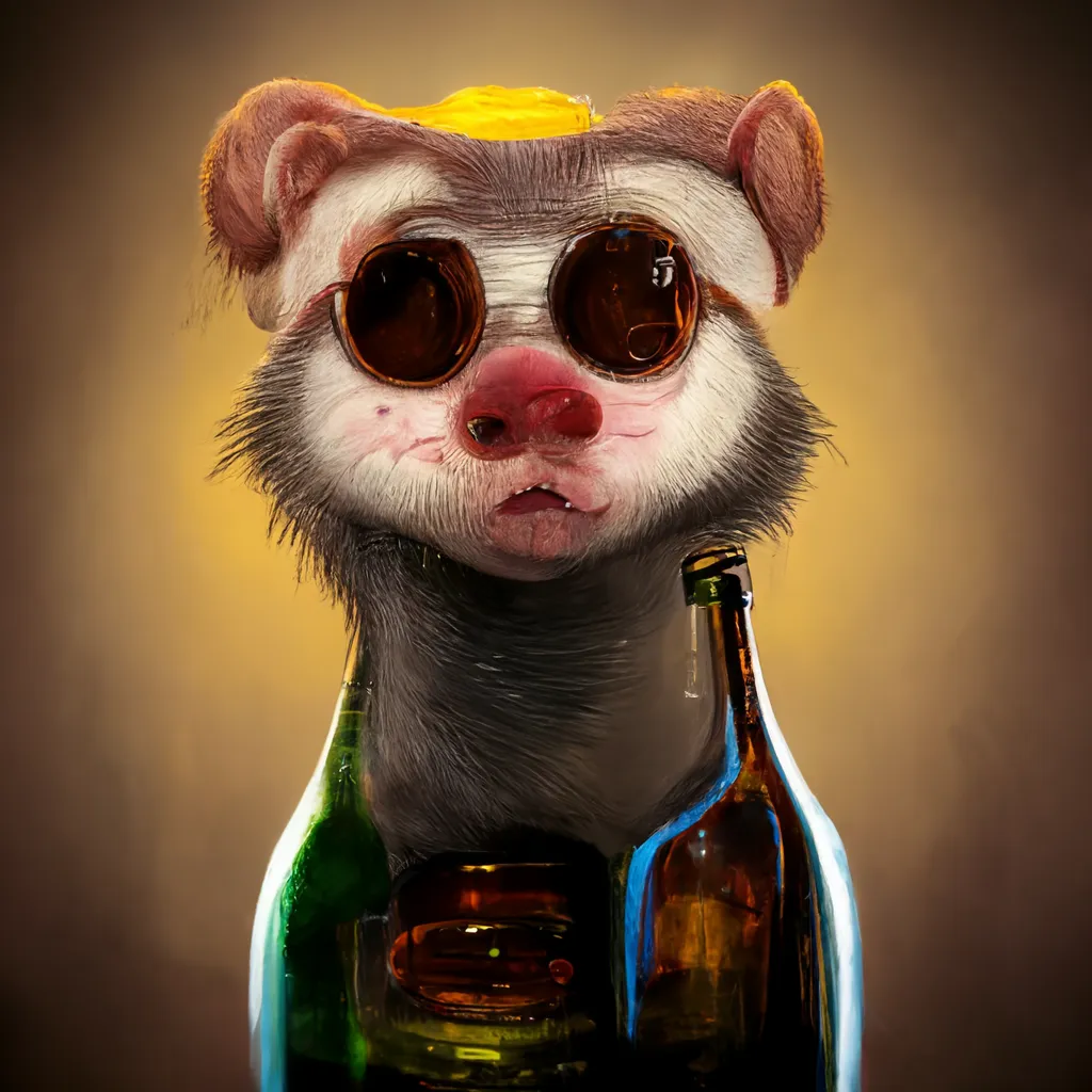 alcoholic ferret, pixar