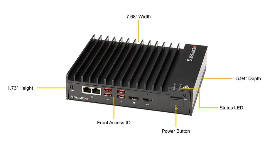 Fanless Whiskey Lake Embedded Mini PC