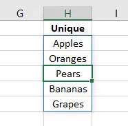 Dynamic Arrays in excel
