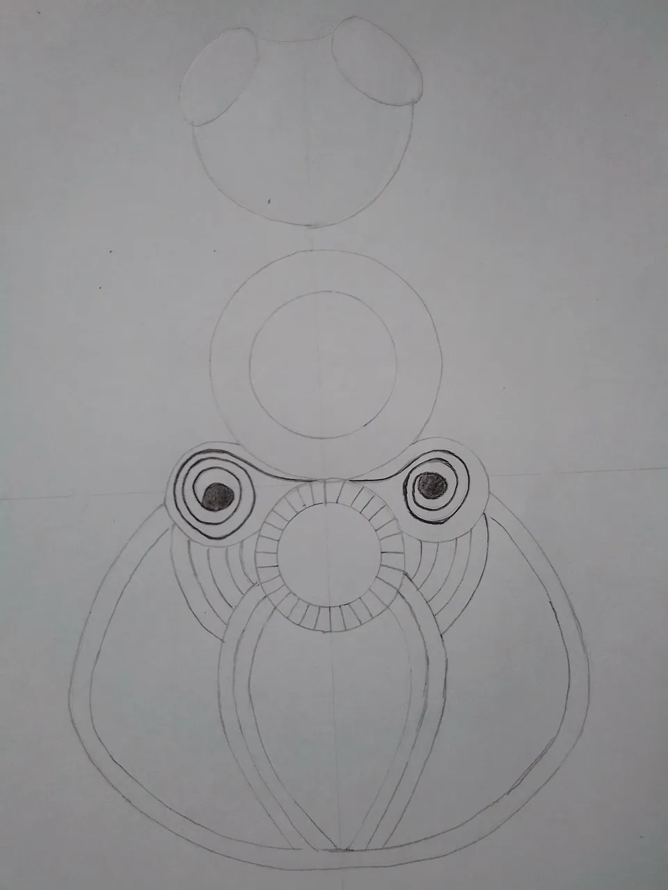 Yasmynlp-Pencil drawing. Animaltopia Series # 1 Bee-Step 2.jpg