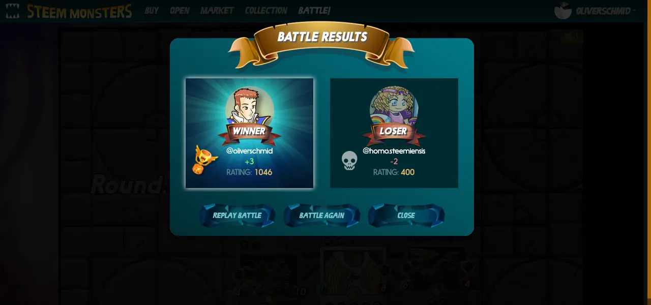 Steem Monsters Battles Win