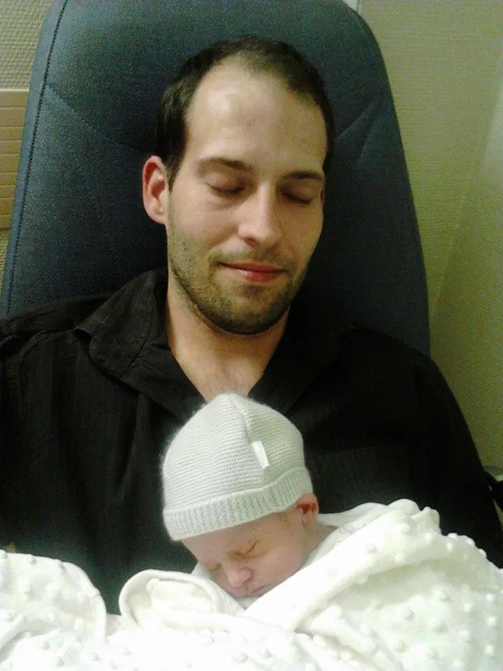 our first dad and baby nap