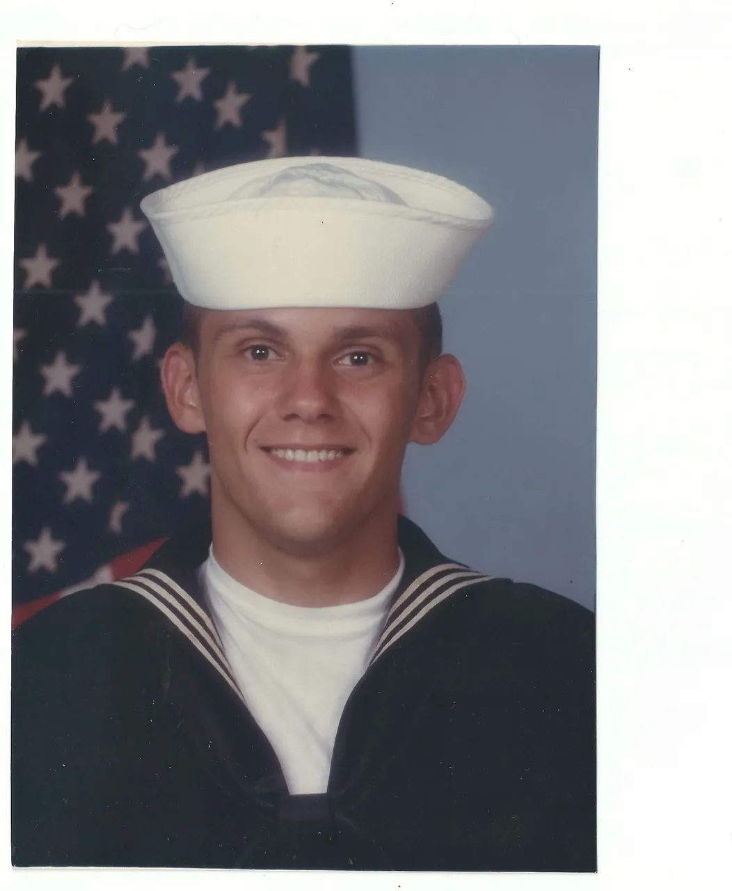 Scan of Dana's old sailor photo.