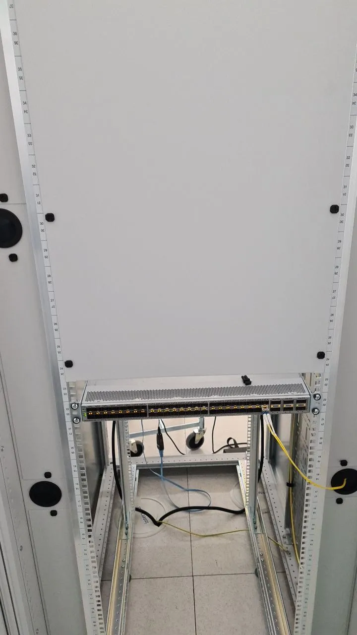 Front Photo of Privex's server rack in Amsterdam, Netherlands - 28 May 2021