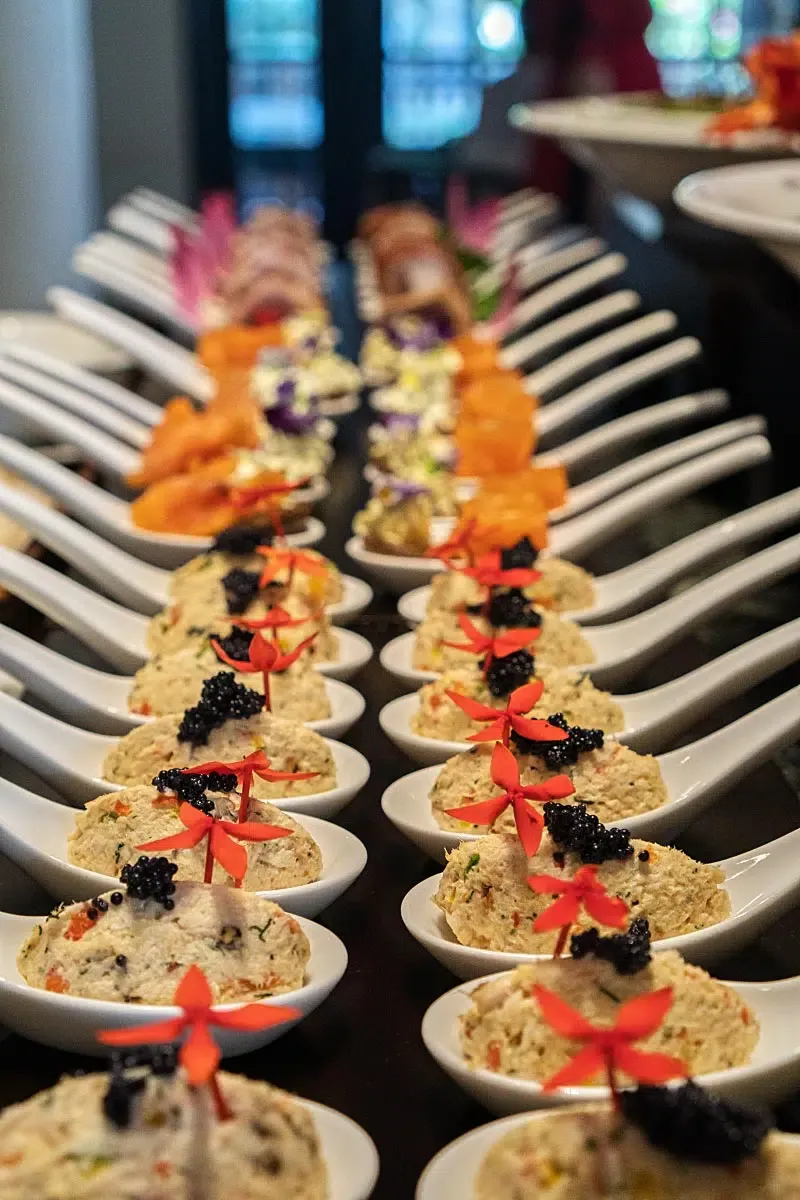 Perfectly seasoned fish rillette was a winner even without caviar.