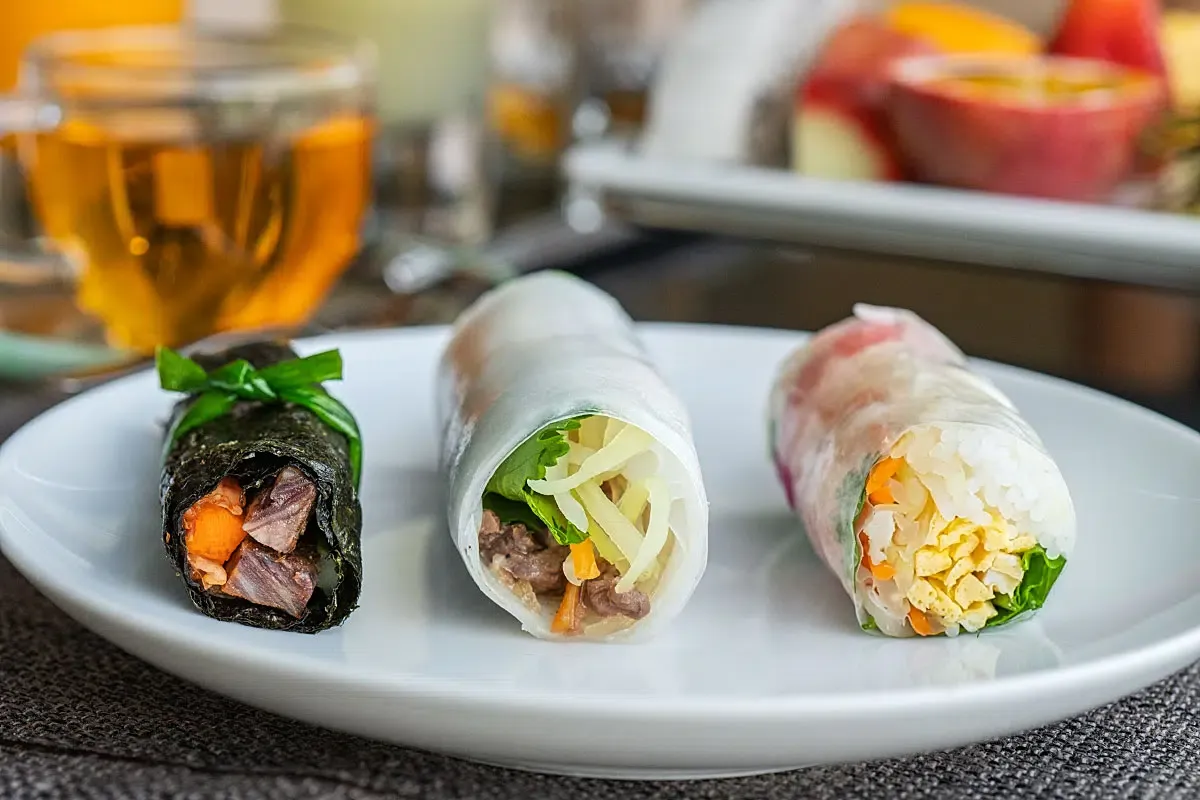 Different rolls, different tastes, and our winner in the middle.