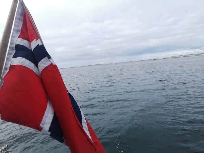 norwegian boat flag in Bohuslän