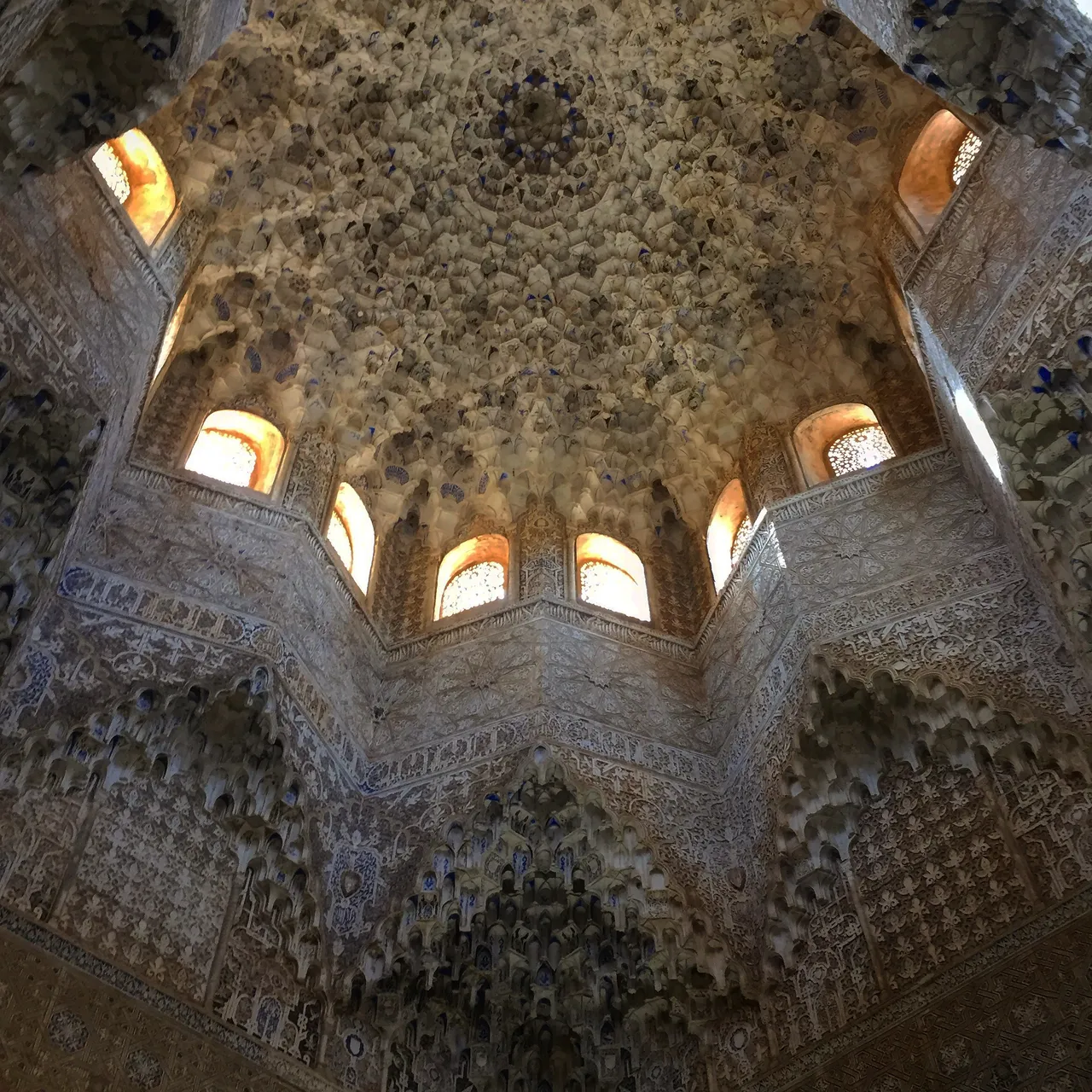 The 'stalactite' dome within the palace.