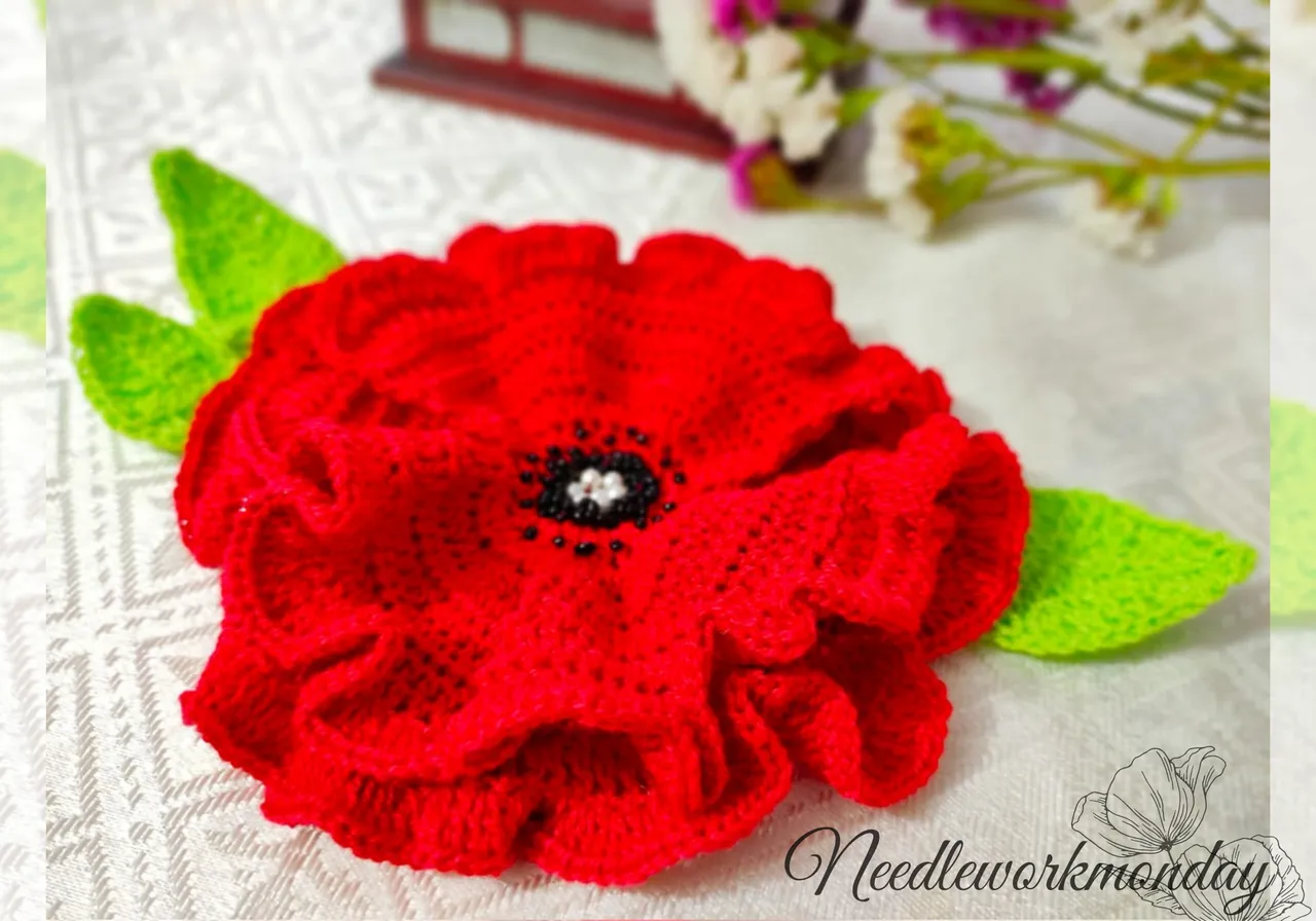 Rojo Rosa Verde Elegante Personal Navidad Tarjeta Plegable (5).png
