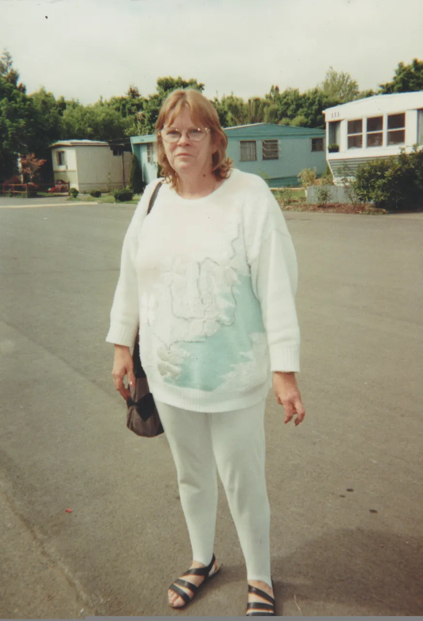 1985-1989 maybe - a woman with glasses street in front of 163.jpg