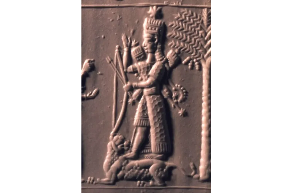 Ishtar of Arbela Neo-Assyrian cylinder seal
