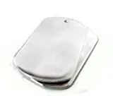 5 Pack Aluminum Dog Tags .064" x 1" x 2"