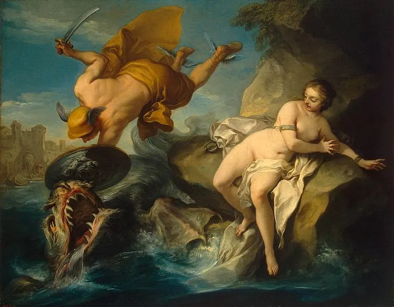 Perseo y Andromeda por Charles André Van Loo