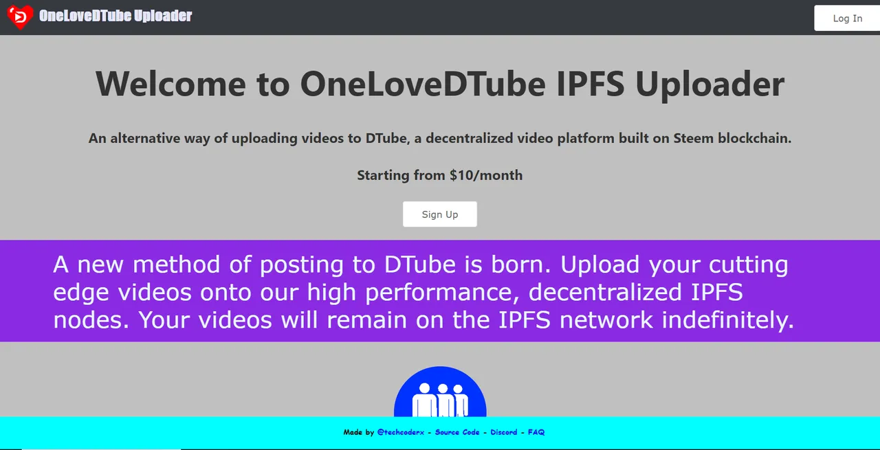 onelovedtube uploader main site.png