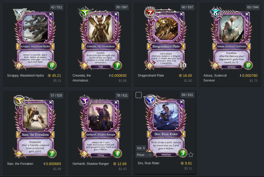 Source: https://tokentrove.com/collection/GodsUnchainedCards?set=fallen&rarity=legendary&quality=Shadow&sortAsc=false