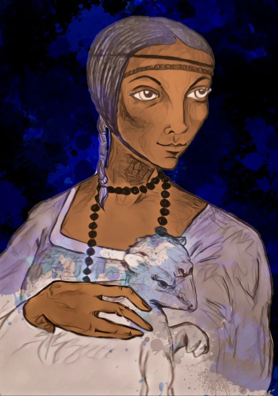 trinityart lady with an ermine digi 5.jpg