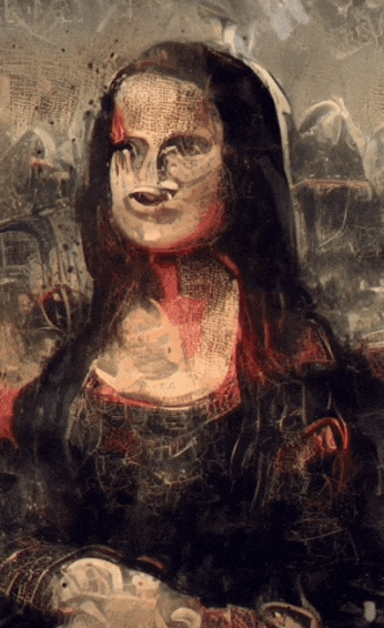 TrinityArt Mona Lisa Alien style  gif 1.gif