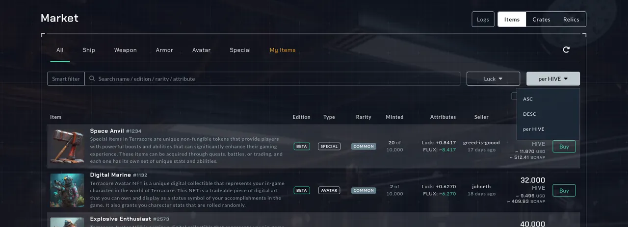 More Sorting Options