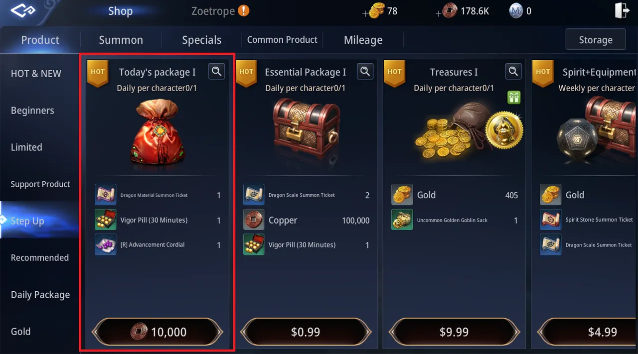 PASSO 6- Compre todos os dias esse package.PNG