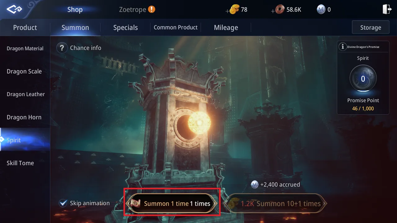 PASSO 12- 2Clique em Summon 1 time.PNG