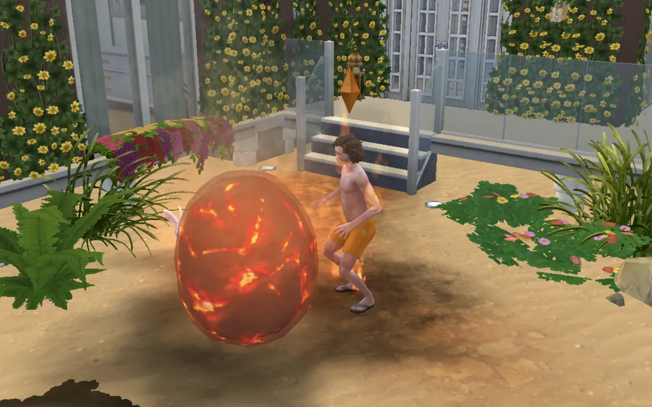 Oh shit... Jack caught on fire!