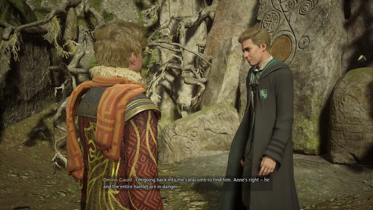 ominis going back into the Feldcroft Catacomb Hogwarts Legacy.jpg