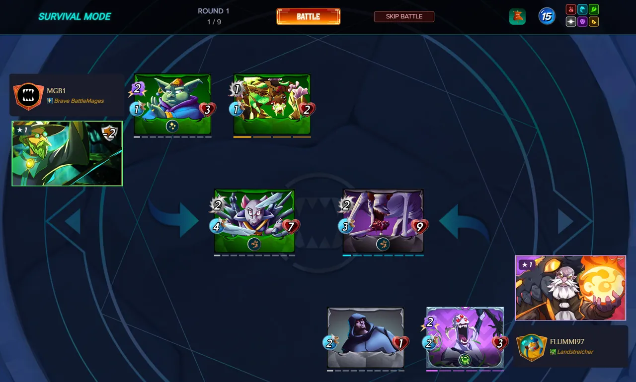 Click on the picture to replay the battle