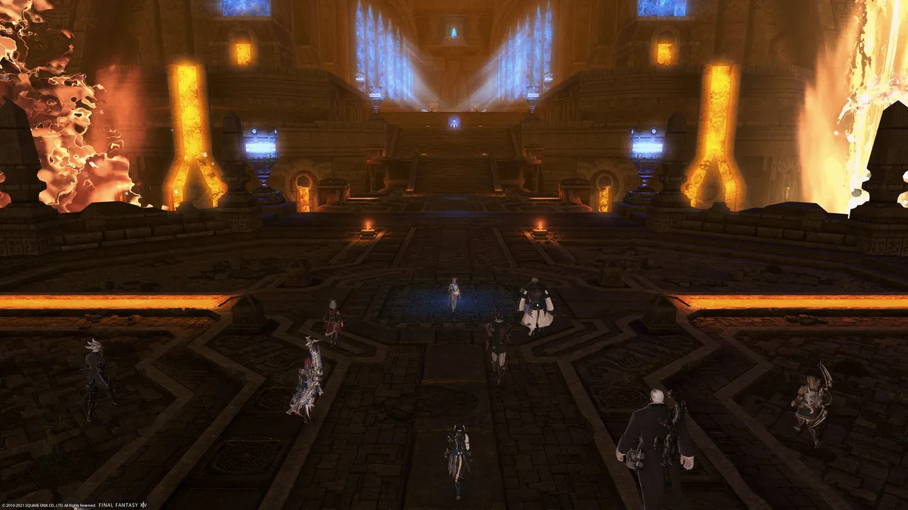 Screenshot from the opening cutscene when entering the raid.