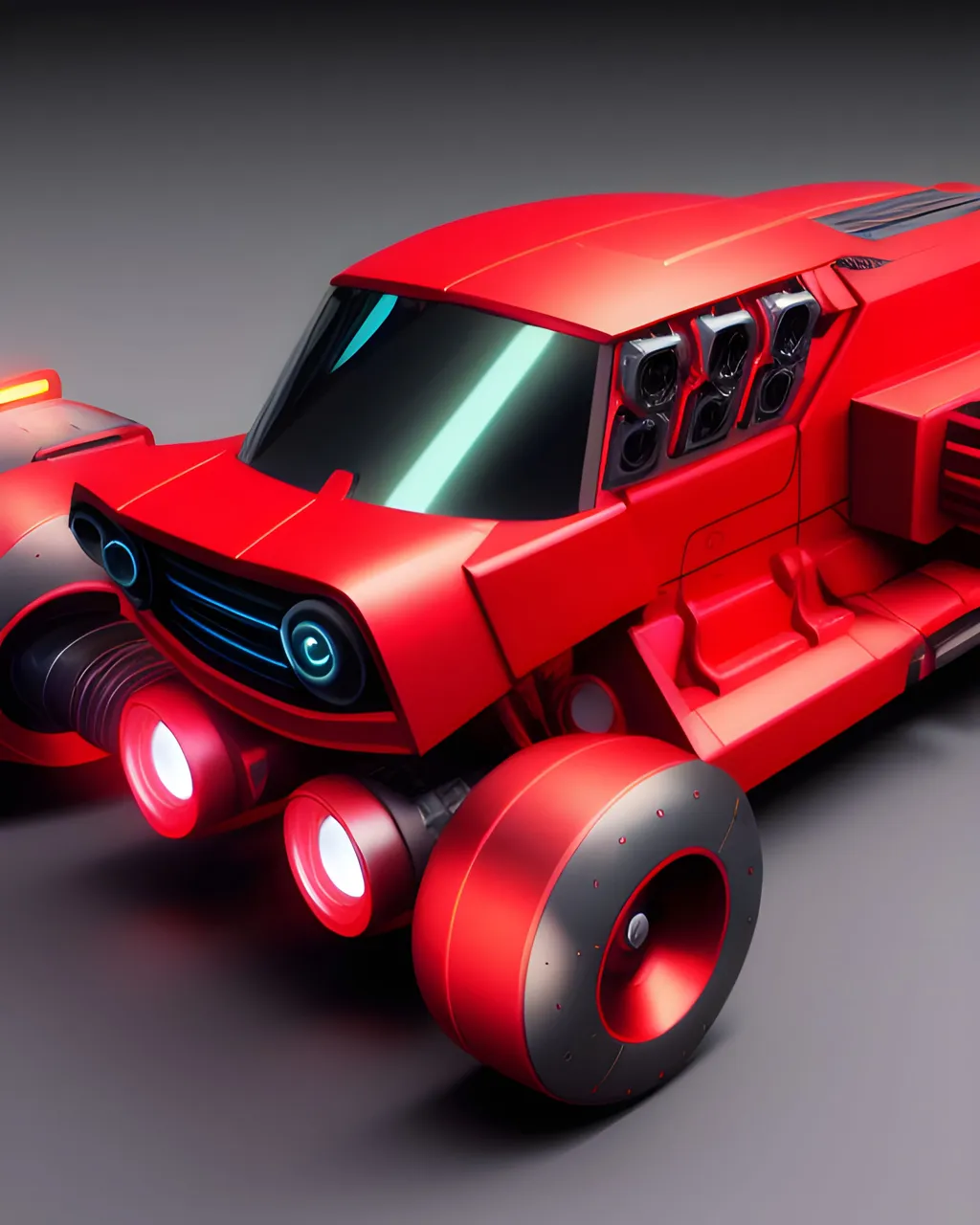 8x - Mustang Robot Car Jet Engines Red Colored Bod (1).png