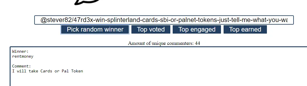20190628 21_06_25Picker _ Steem comment winner.png