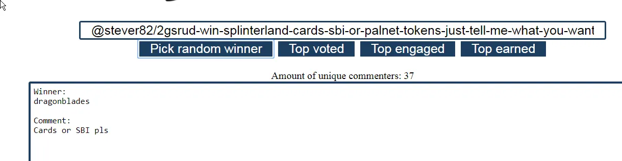 20190620 14_41_20Picker _ Steem comment winner.png